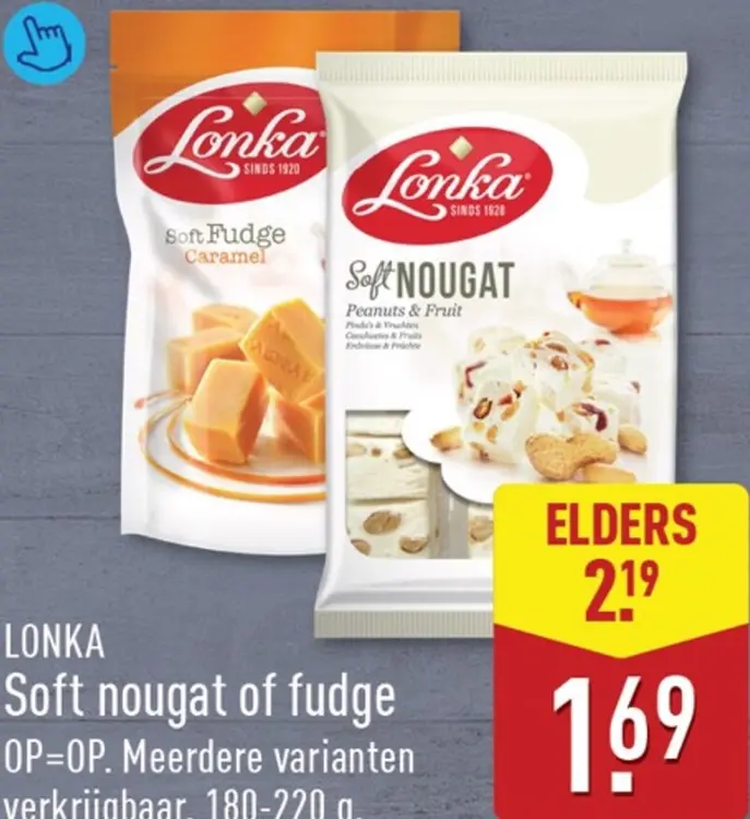 Aanbieding: Soft nougat of fudge
