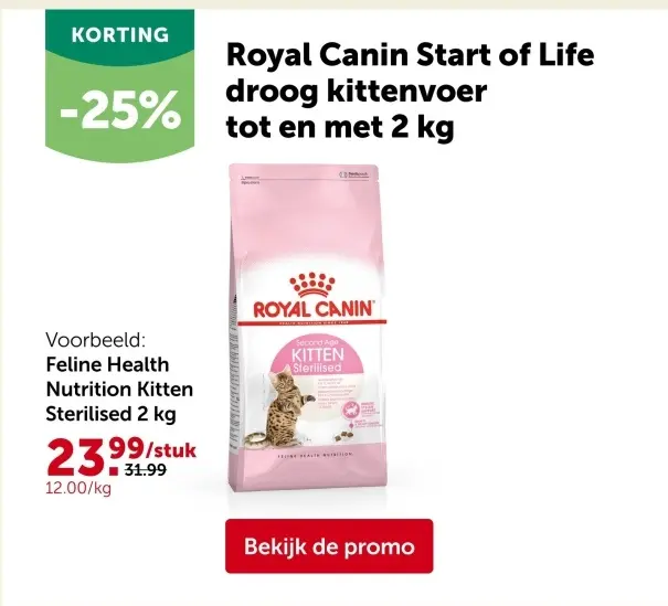 Promotie: Royal Canin Start of Life droog kittenvoer 