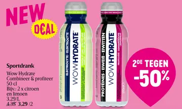 Aanbieding: Sportdrank Wow Hydrate
