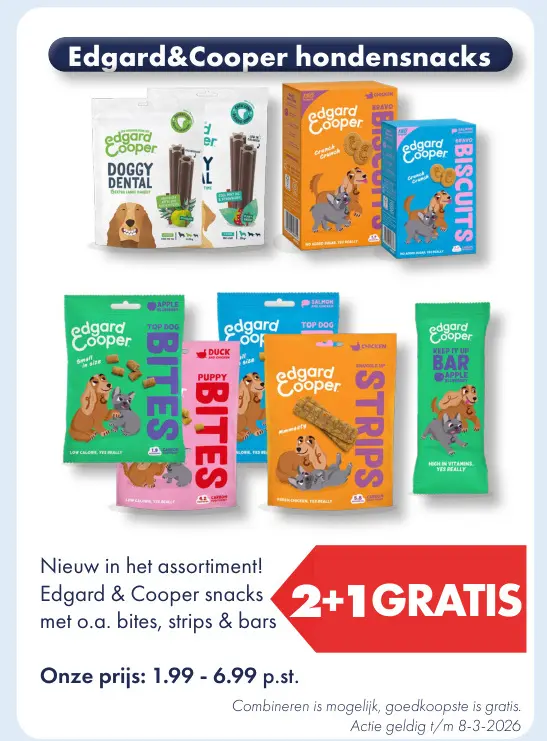 Aanbieding: Edgard & Cooper hondensnacks