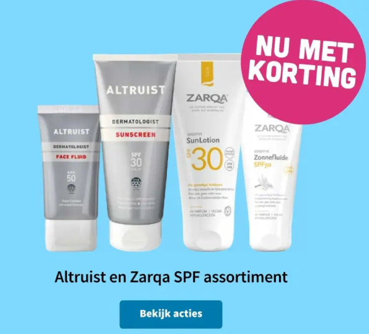 Aanbieding: Altruist en Zarqa SPF assortiment