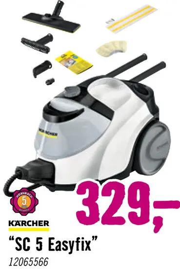 Aanbieding: Stoomreiniger SC 5 EasyFix Iron Plug