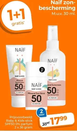 Aanbieding: Naïf zonbescherming
