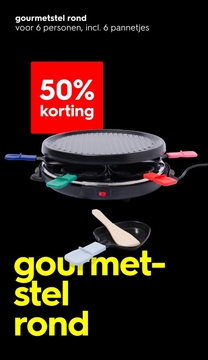 Aanbieding: gourmetstel rond