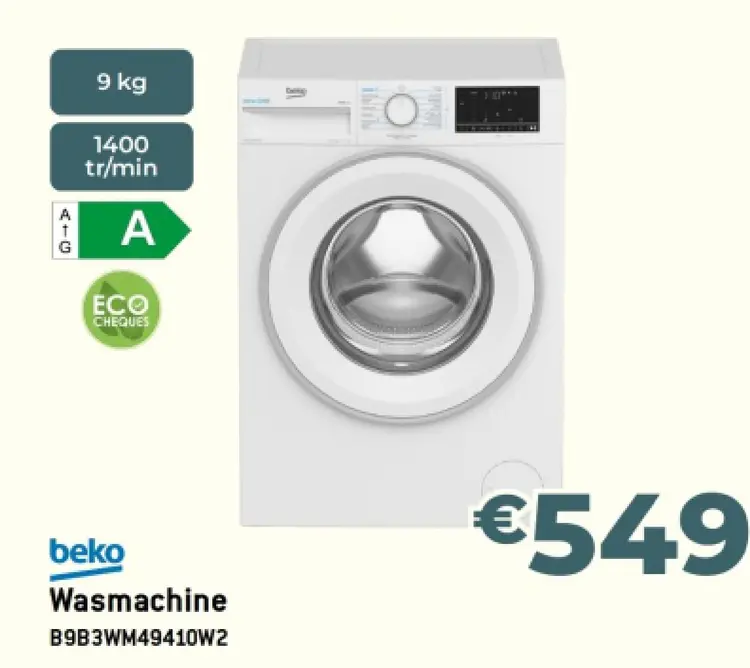 Promotie: Wasmachine