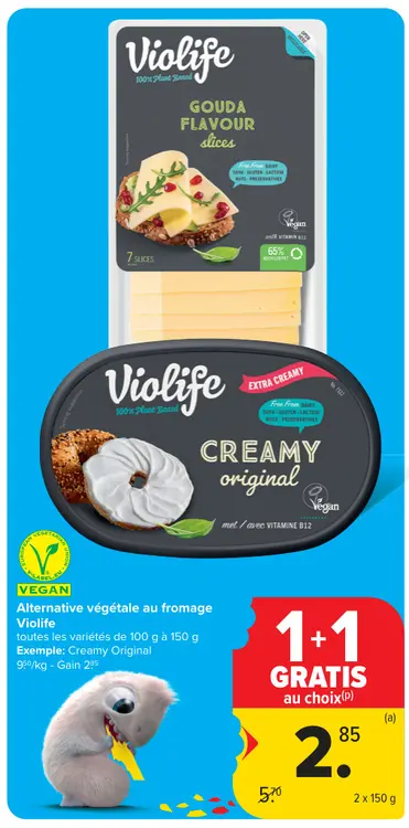 Offre: Alternative végétale au fromage
