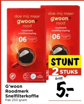 Aanbieding: Roodmerk Snelfilterkoffie