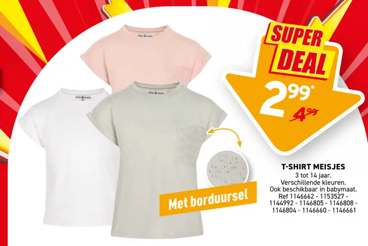 Promotie: T-shirt meisjes