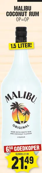 Aanbieding: Malibu coconut rum