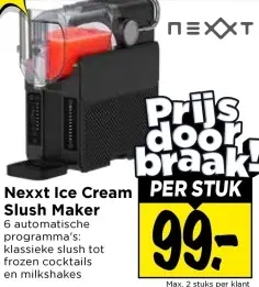 Aanbieding: Ice Cream Slush Maker