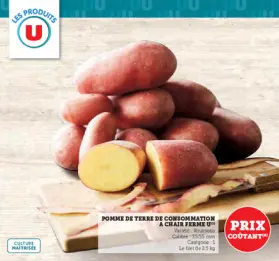 Offre: Pomme de terre de consommation a chair ferme