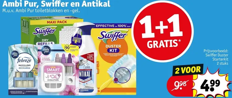 Aanbieding: Ambi Pur, Swiffer en Antikal