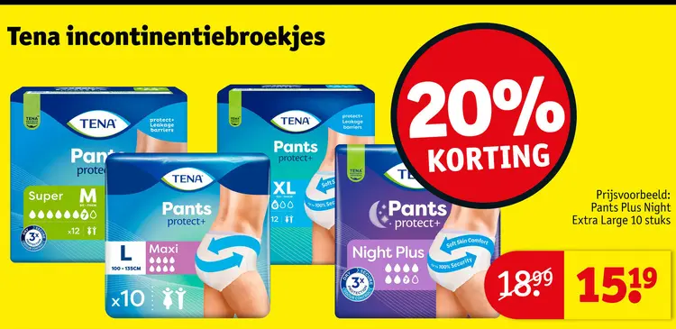 Promotie: Tena incontinentiebroekjes