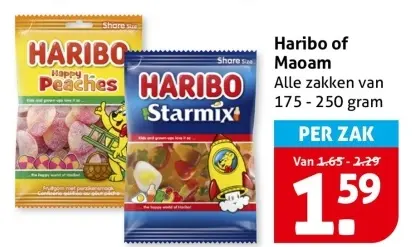 Aanbieding: Haribo or Maoam