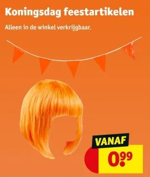 Aanbieding: Koningsdag feestartikelen