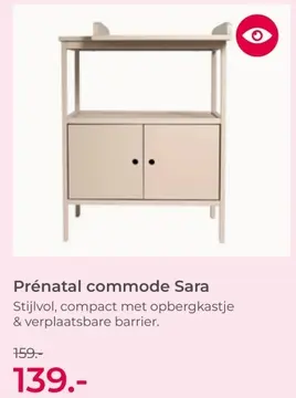Aanbieding: Prénatal commode Sara