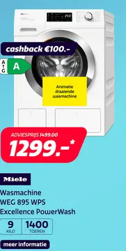 Aanbieding: Miele WEG 895 WPS Excellence PowerWash