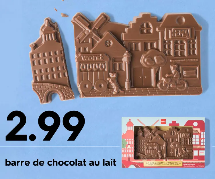 Offre: barre de chocolat au lait