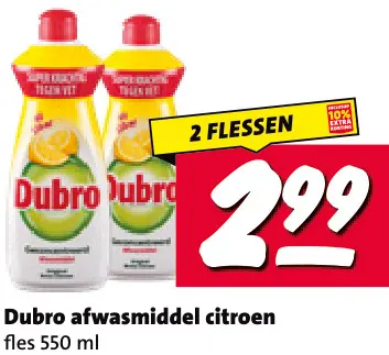 Aanbieding: Afwasmiddel citroen
