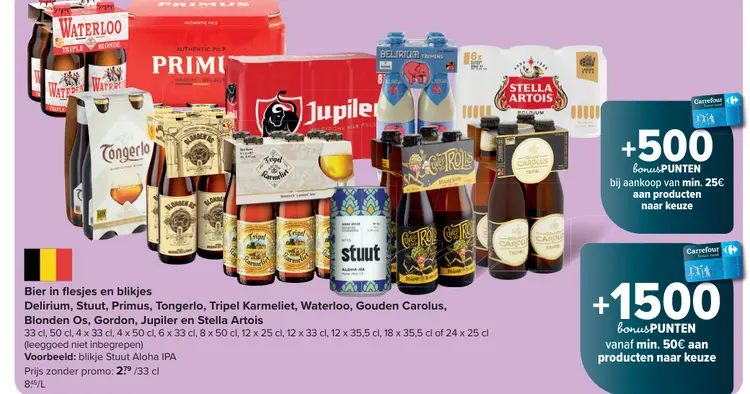 Promotie: Bier in flesjes en blikjes
