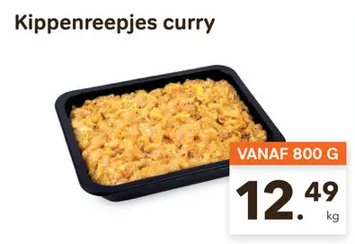 Promotie: Kippenreepjes curry
