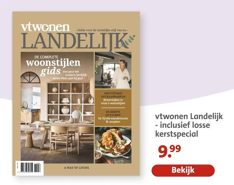 Aanbieding: vtwonen Landelijk - inclusief losse kerstspecial