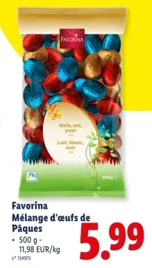 Offre: Mélange d'œufs de Pâques