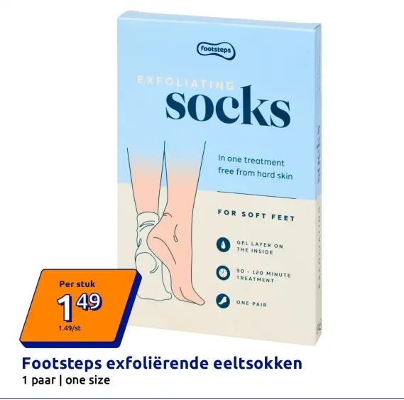 Aanbieding: Footsteps exfoliërende eeltsokken