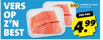 Aanbieding: Zalmfilet met huid