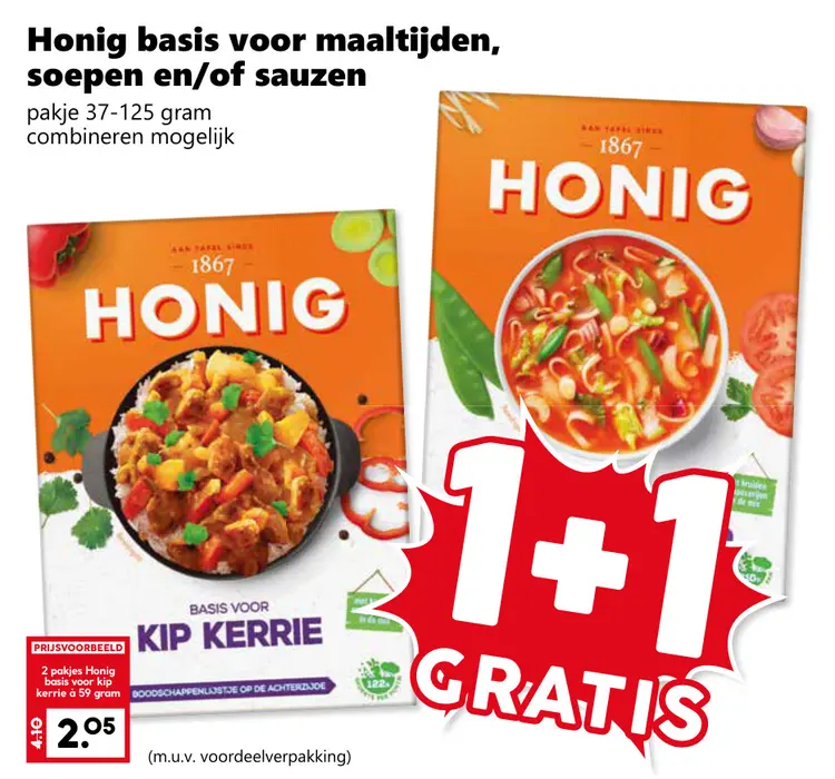 Aanbieding: Honig basis voor maaltijden, soepen en/of sauzen