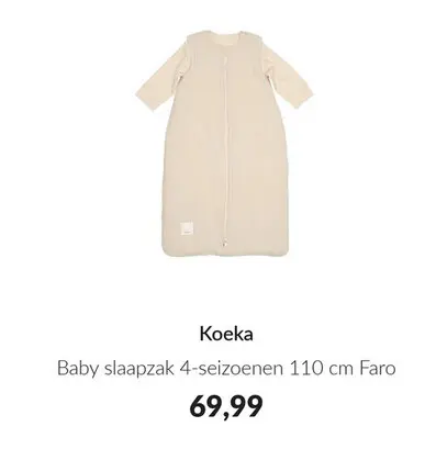 Aanbieding: Baby slaapzak 4-seizoenen 110 cm Faro