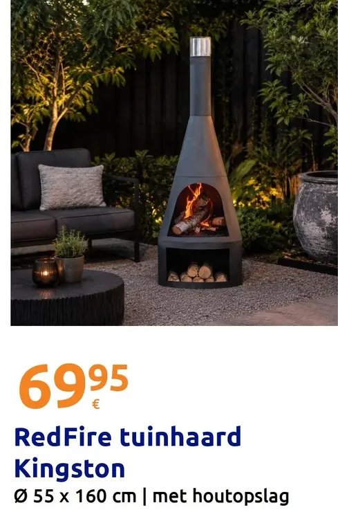 Promotie: RedFire tuinhaard Kingston