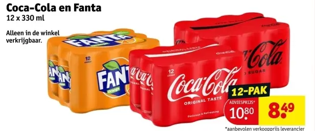 Aanbieding: Coca-Cola en Fanta