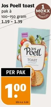 Aanbieding: Jos Poell toast