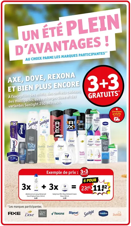 Offre: Axe, Dove, Rexona et bien plus encore