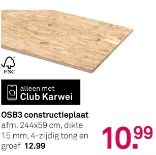 Aanbieding: OSB3 constructieplaat