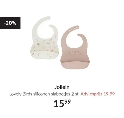 Aanbieding: Lovely Birds siliconen slabbetjes