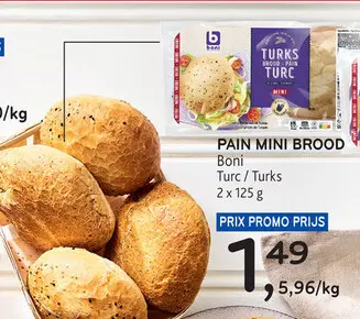 Offre: PAIN MINI BROOD Turc/Turks