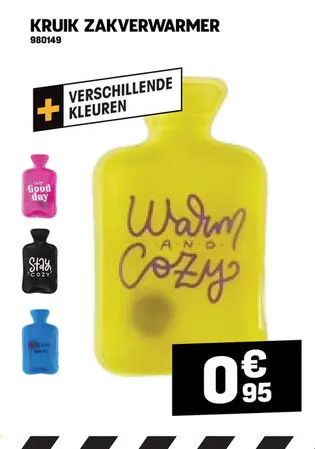 Promotie: Kruik zakverwarmer