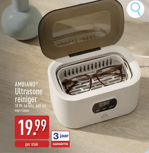 Promotie: Ultrasone reiniger