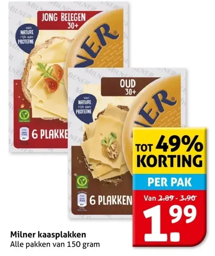 Aanbieding: Milner kaasplakken