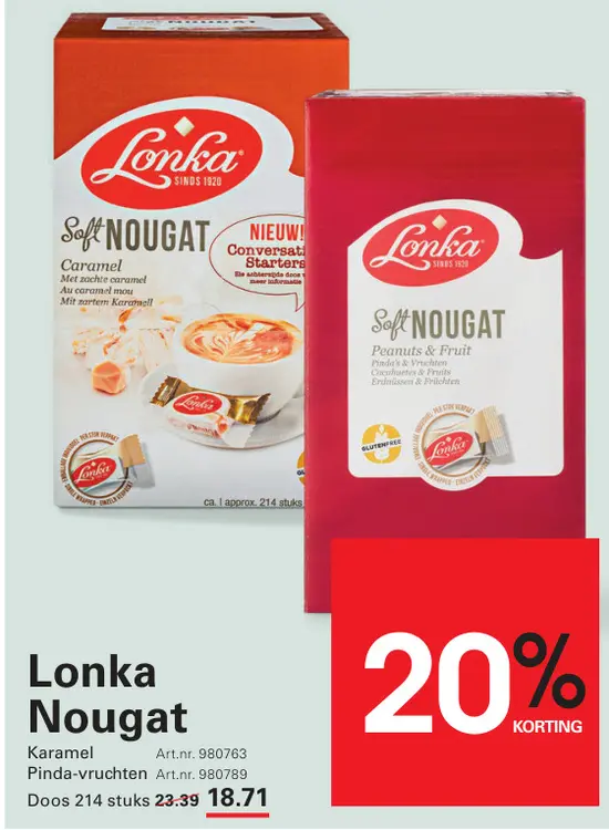Aanbieding: Lonka Nougat