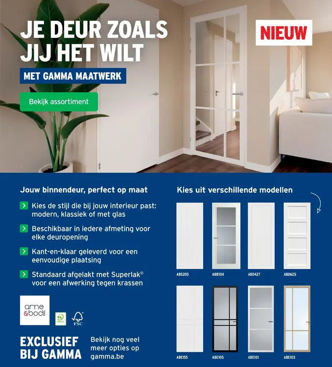 Promotie: Binnendeuren op maat