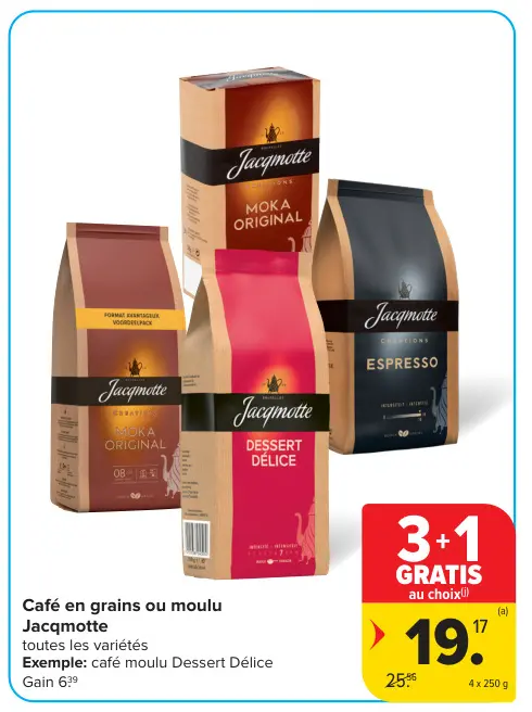Offre: Café en grains ou moulu