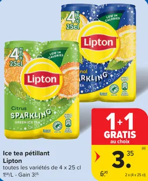 Offre: Ice tea pétillant