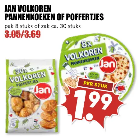 Aanbieding: Pannenkoeken of poffertjes