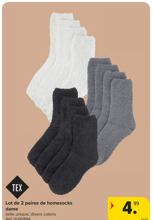 Offre: Homesocks dame