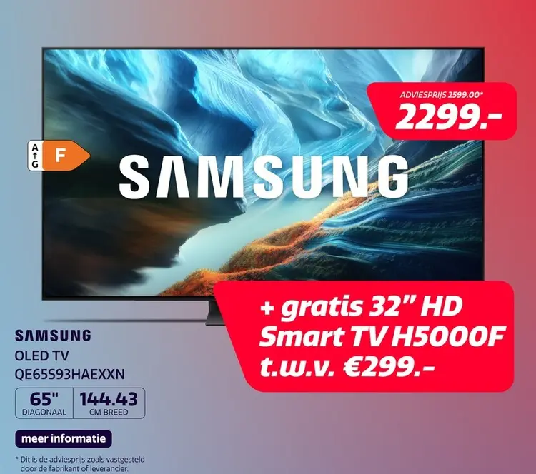 Aanbieding: Samsung 65” OLED 4K S93H (2026)