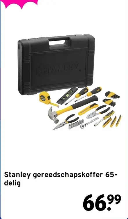 Aanbieding: Gereedschapskoffer 65-delig