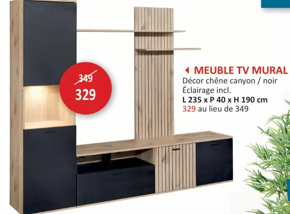 Offre: Meuble tv mural